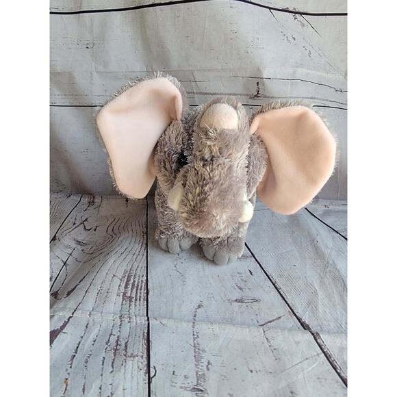 Gray Elephant Plush Aurora 10" Stuffed Animal Plush Realistic Toy - Picture 2 of 8